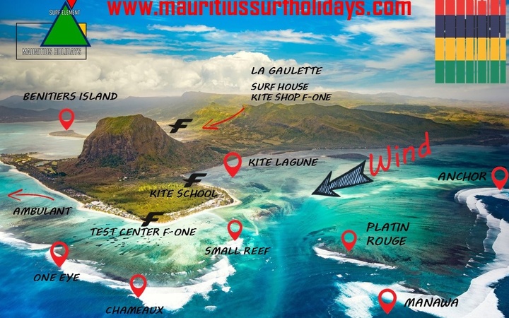 Camp de kitesurf l'Ile Maurice
