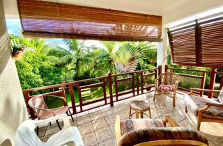 Accommodation - Surf house la Gaulette Mauritius terrace garden.jpg