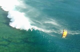 Kitesurf equipment rental - one eye waves mauritius strapless ozone drone.jpg