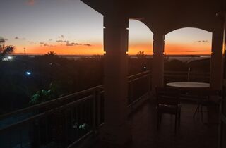 Kite House La Gaulette - kite house balcony sunset la gaulette mauritius.jpg